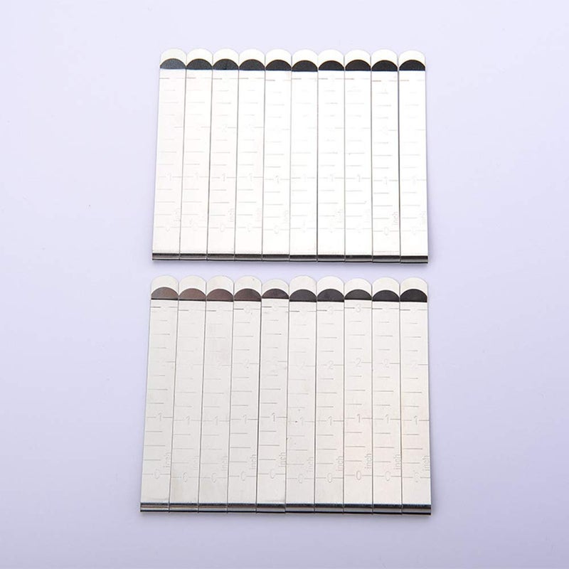 Miamay 20-Piece Hemming Clips, Stainless Steel, Silver, Classic Style, Sewing Clips, Hem Marker, Measurement Ruler - Image 5